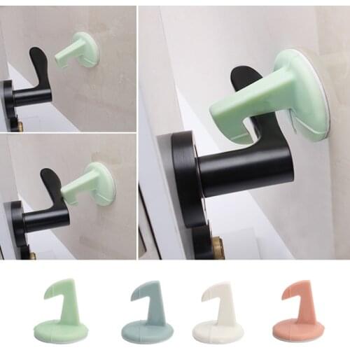 Silicon Doorstop Safety For Baby Toilet Wall Absorption Punching Door Hook Anti-collision Door Stop