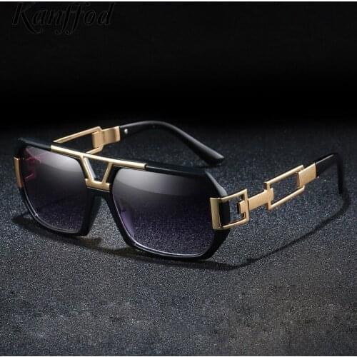 Kanffod Polarized Square Sunglasses Men Brand Designer Male Gold Luxury Vintage Sun Glasses Driving Eyewear Oculos Zonnebril