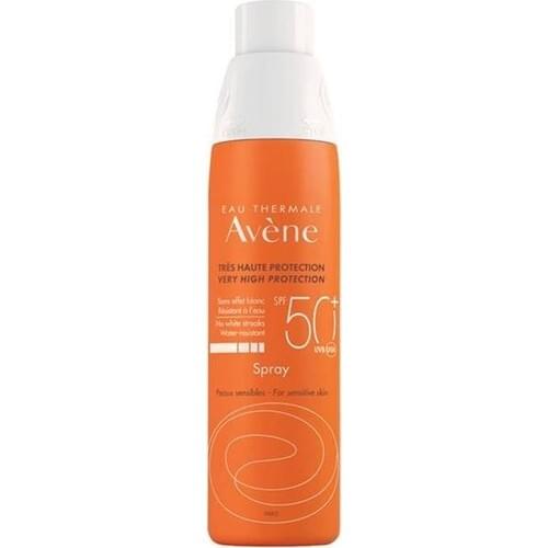 Avene Spf 50 Factor 200 ml Spray Sun Cream for All Skin Types