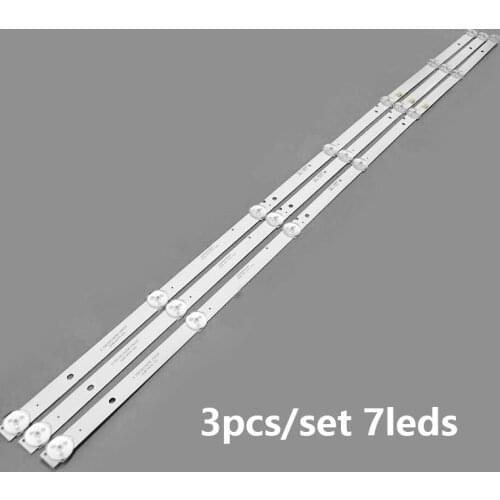 Led backlight strip 7lamp 3pcs for kon ka KKTV K40 CC02400D760V07 40E9 3X7 7S1P 1210