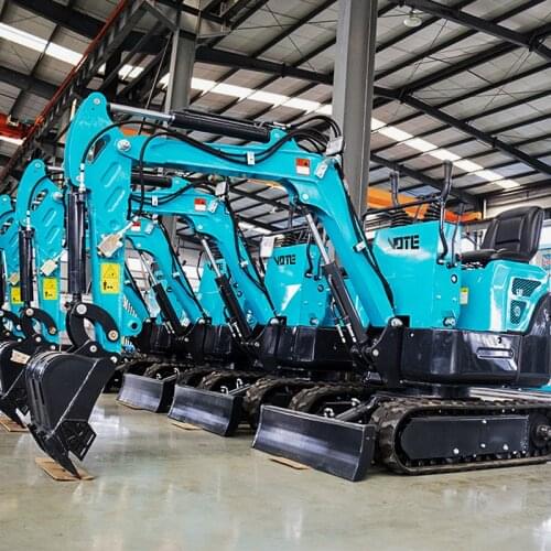 VTW-10 New Mini Excavator 1 Ton Crawler Digger Trenching Orchards Farm Garden Helper