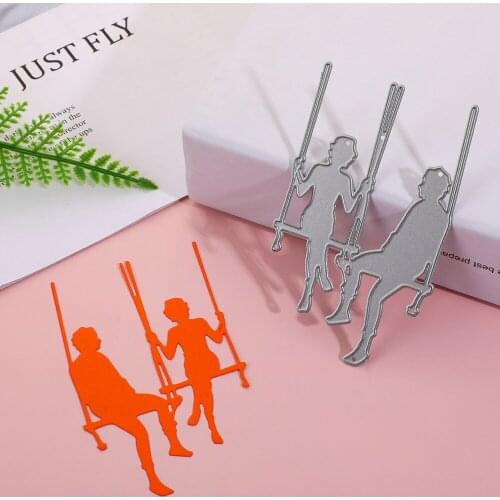 Swing Couple Die Cut Metal Cutting Dies For Scrapbooking Card Making Album Decor Craft Embossing Folder DIY Mold Stencil Dies