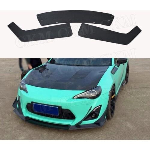 High Quality Carbon fiber Material Front Bumper Lip Chin Spoiler Splitters For Subaru BRZ J Style 2014-2016