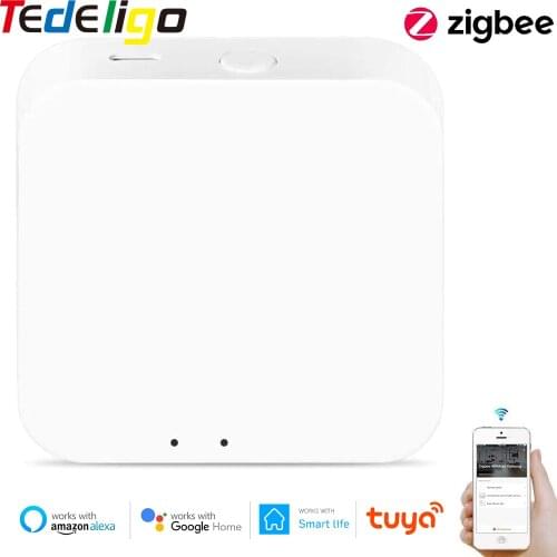 Zigbee Gateway Tuya Smart Zigbee Hub Bridge Smart Life App Voice Remote Control Wireless Small Size Work with Alexa Google Home