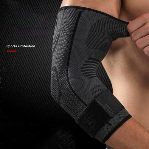 1 Pcs JINGBA Elbow Sleeve Resilient Adjustable Nylon Comfortable Breathable Elbow Support Brace for Sports Protective Gear