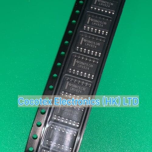 10pcs/lot LMV824DR SOP-14 LMV824 DR IC OPAMP GP 5.5MHZ RRO 14SOIC LMV824DRG4