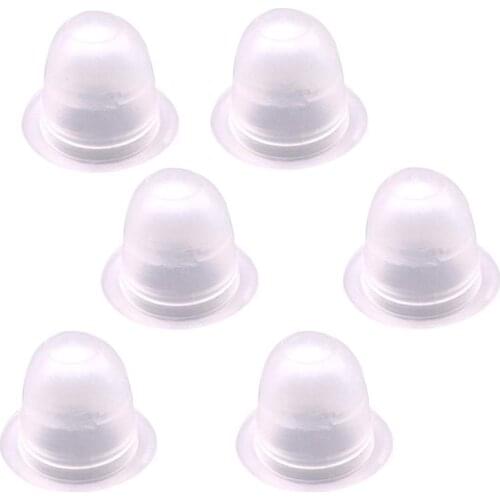 100pcs Soft Silicone Tattoo Ink Caps Disposable Ink Cups Permanent Eyelash Makeup Tattooing Pigment Container Kits
