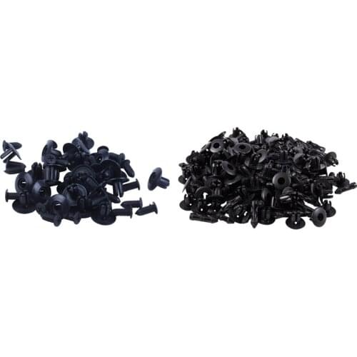125Pcs Plastic Rivets Fastener Auto Car Fender Bumper Push Clips - 100Pcs 7Mm Hole & 25Pcs 8Mm Hole