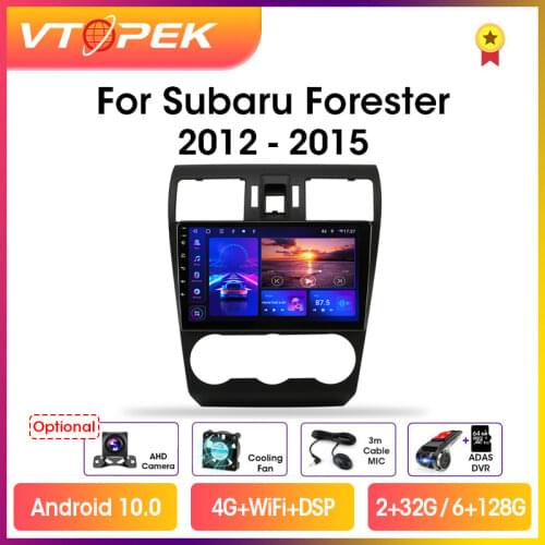 Vtopek 9" DSP 2din Android 9.0 Car Radio Multimidia Video Player Navigation GPS For Subaru Forester 4 SJ XV 2012-2015 Head Unit