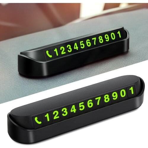 Car Styling Temporary Parking Card Phone Number Card Plate Telephone Number Car Park Stop In Car-styling Automobile Accessories