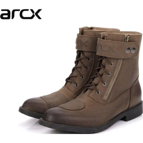 Free shipping 1pair Motorcycle Motorbike Offroad MXGP Racing Sport cowhide Leather Motorcycle Boots Motocross Shoes