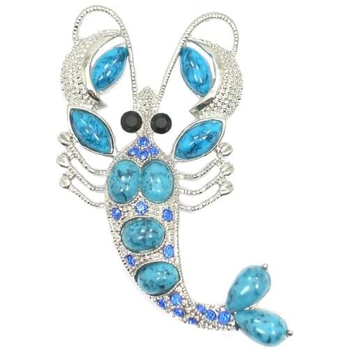 Lobster Brooches pin for Women Men Fashion Jewelry Brooch Pins Gifts Clothing Accessories
