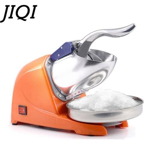 HIMOSKWA Commercial Electric Ice Crusher Machine Home Ice Shaver Summer Ice Dessert Cold Drinks Maker Seafood Keep Fresh 220V