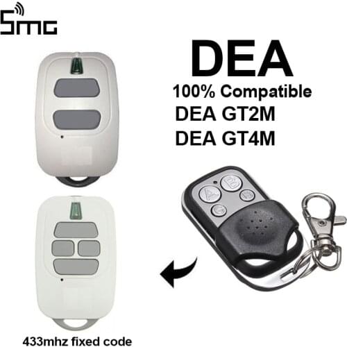 DEA GT2M GT4M 433,93mhz garage remote control DEA fixed code garage command DEA gate remote transmitter
