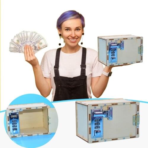 Kids Montessori Technology Puzzle DIY Password Box Little Production Boy Hand-made Mechanical Password Box Educational Toys Gift