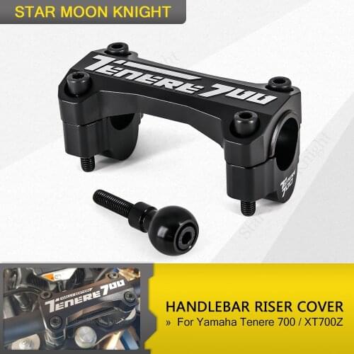 For Yamaha Tenere 700 TENERE700 XTZ XT700Z T700 T7 2019 - Motorcycle Accessories CNC Handle Bar Handlebar Riser Top Clamps Cover