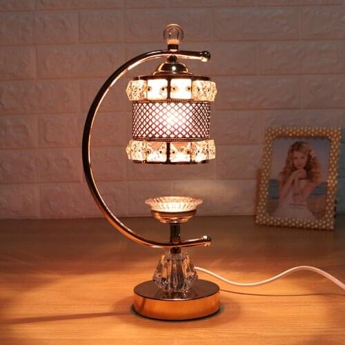 Creative Glass Aromatherapy Lamp Electric Creative Aroma Oil Burner Living Room Smell Gift Quemador Incienso Resin Burner AC50XX