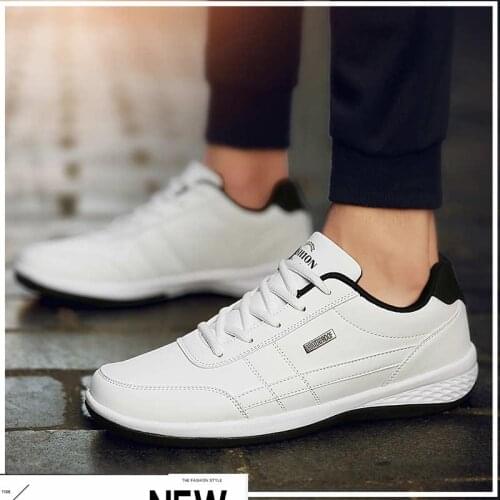 Breathable Tennis Shoes Large Size Summer Mens Sneakers Lace Up Men Running Shoes Low Top Mens Sports Shoe Leather Trainers V14