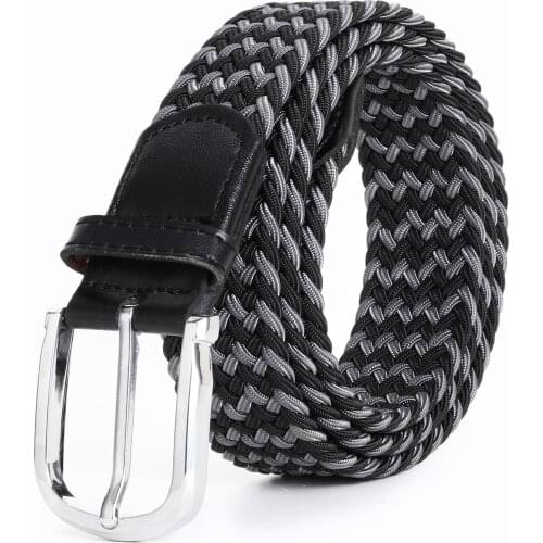 Hreamky Womens Belt Large Size 100-190cm Leisure Outdoor Free Shipping Mens Office Elastic Woven Beltsgift Box Packaging