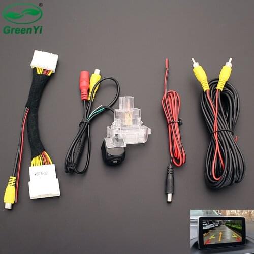 720P 170 Degree Fisheye Lens Car Rear View Reverse Backup Camera For Mazda 3 Mazda3 BM Hatchback 14~17 Original Screen Adapter