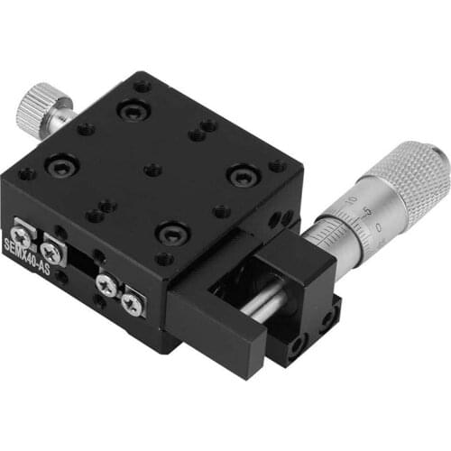 JFBL Hot Manual X Linear Stage Actuator Micrometer Linear Platform Precision Fine-Tuning Sliding Table SEMX40-AS 40 x 40mm