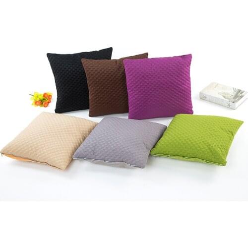 Sofa cushion cushion pillow cushion Textile Three-Dimensional Small Plaid Pillow Cover Cushion Cover Simple