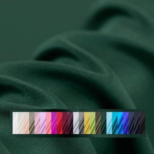 114CM Wide 30MM Solid Color Red Green Heavy Silk Crepe Fabric for Summer Floral Dress Pants Suit G069
