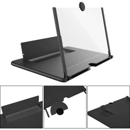 NEW 3D HD Stand Screen Amplifier Mobile Phone Magnifying Glass For Video Folding Enlarged Eyes Protection Holder