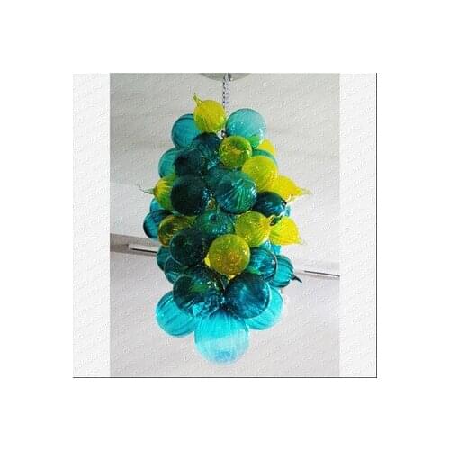 Multi Colored Blown Glass Chandelier Small Cheap Modern Art Glass Murano Style Italy Designed LED Chandelier for Home Decor