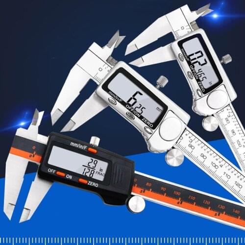 Stainless Steel Vernier Caliper Digital Display Caliper 150mm Fraction MM Inch High Precision Stainless Steel LCD Vernier Calipe