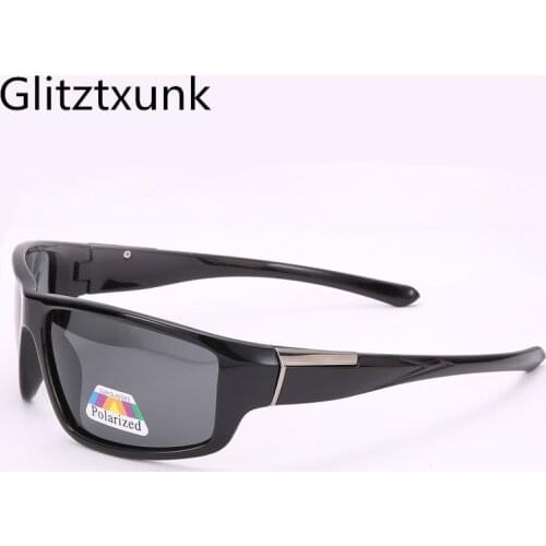 Glitztxunk Square Sunglasses Men Polarized 2020 Retro Sport Sun Glasses for Men Black Driving Male Eyewear Oculos Gafas De Sol