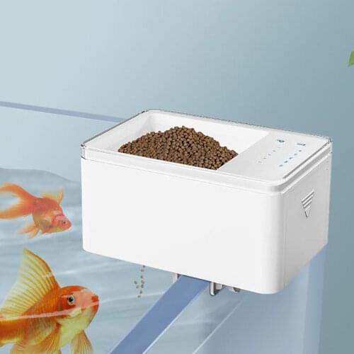 LED Aquarium Digital Fish Tank 500ml Intelligent Digital Automatic Fish Feeder With Timer Pet Feeding Fish Food Dispenser