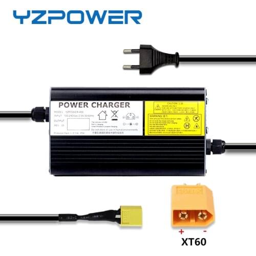 YZPOWER 12.6V 20A Lithium Battery Charger For 12V Li-Ion Lipo Battery Pack Ebike E-bike Electric Bike E-scooter