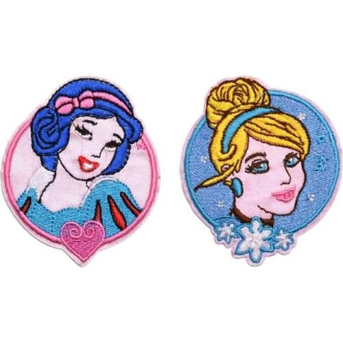10pcs Mermaid Snow White Free shipping flag embroidery patch iron on sew emblemas for DIY Jeans clothing/dream patch/beautiful