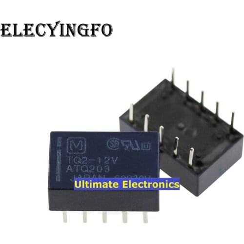 10pcs TQ2-12VDC TQ2-12V TQ2-DC12V ATQ203 12V Relays