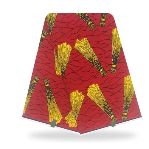 100%Cotton Fabric 100%Best Quality Party Dress Material For Sewing Real Ankara Wax African Wax Dye Prints Fabric 6 Yards V-L 95