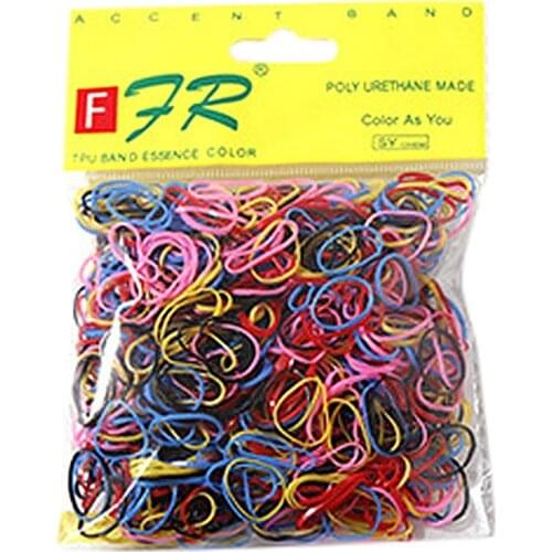 1000 / Pack Girl Hair Bands Colorful Fashion Rubber Band Elastic Lady Headband Fashion Colorful Korean Style Girls Hair Bands