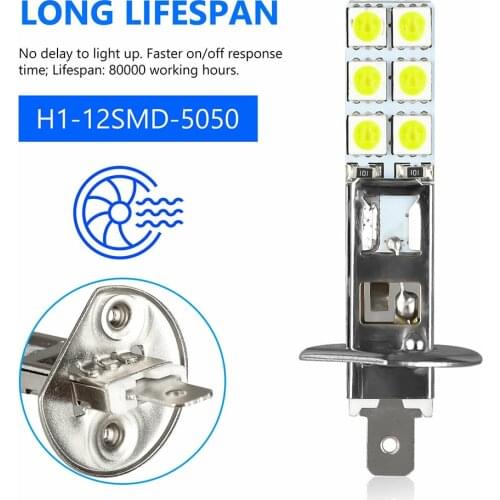 5050 Fog Driving Light Lamp Kit 360° 6000K Super White Accessories H1 Replacement