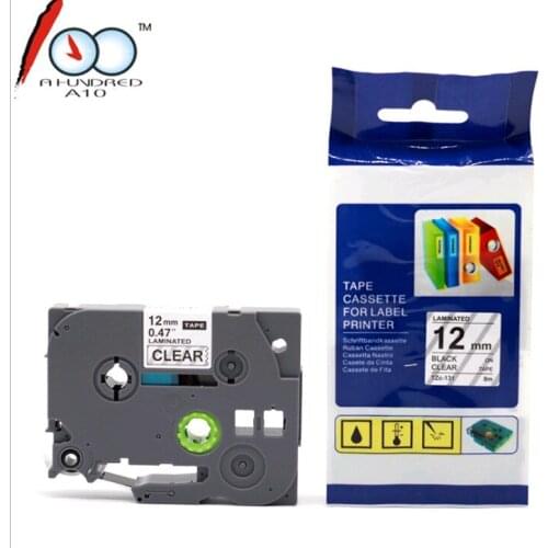 Black On Clear Label Tape For Brother TZ 231 TZe231 tze-231 tz-231 131 431 531 631 731 221 P-Touch Label laminated Maker