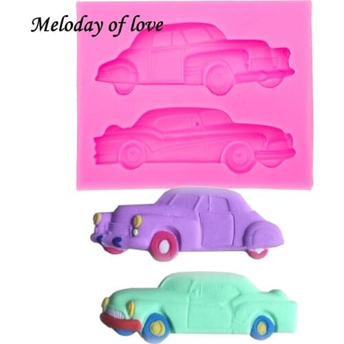 Car DIY fondant cake decorating tools silicone mold Sugar Craft Molds DIY Cake kitchen Baking accessories T0061