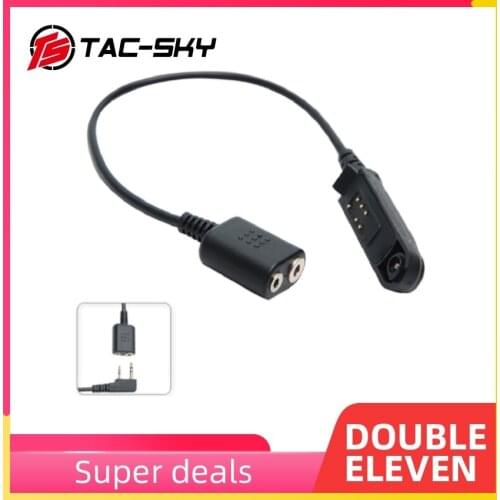 Baofeng BF-A58 BF9700 UV9R UV-XR intercom adapter to convert to 2-pin kenwood plug adapter cable