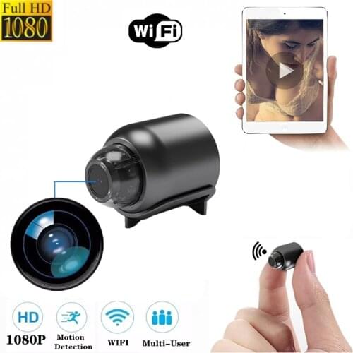 1080P HD Wireless IP Camera Mini Wifi Surveillance Camera Home Night Vision Remote Monitoring 160° Wide Angle Micro Baby Monitor