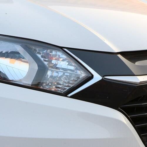 Color My Life 2Pcs/Set Car-Styling Sequins Head Lights Decorative Cover Trim Sticker for Honda HR-V HRV Vezel 2015 2016 2017