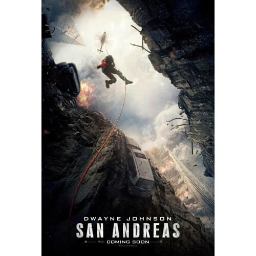 San Andreas Movie Art print Silk poster Home Wall Decor
