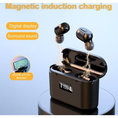 J22 Bluetooth5.1 Smart Wireless Rechargeable Touch HD 9D Stereo Bass Earphone