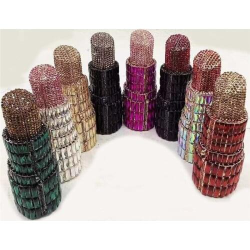 Latest Design Diamonds Crystal Clutches Designer Handbags High Quality Party Elegant Hollow Out Luxury Bag for Wedding&Party