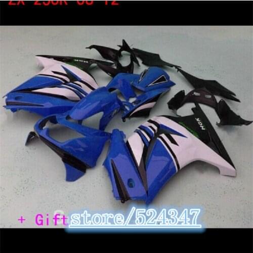 Hot sales Fairing kit for Kawasaki Ninja ZX250R 08 09-14 ZX250R 2010-2011-2012-2013-2014 blue white black Fairings set
