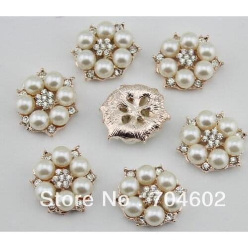 Hot Sale New Products 25mm rhinestone button Bling diamond Alloy Metal Buttons Flat Back korean hair accessory 20pcs/lot bt07