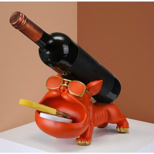 Creative Cat Dog Shape Stable Wine Rack Stand Holder for Home Decor