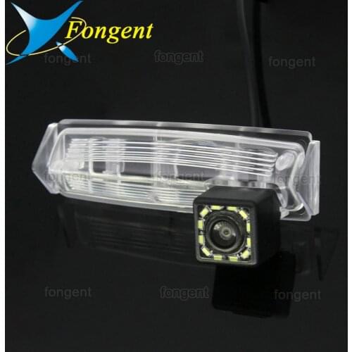 For Mitsubishi Grandis NA / Pajero Sport 2008 - 2015 2016 2017 Car Rear View Camera Bracket License Plate Lights Housing Mount